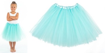 Klasyczna SPÓDNICZKA TIULOWA TUTU miętowa 30 CM