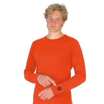 Ogrzewana termoaktywna bluza pomarańcz GLOVII - M