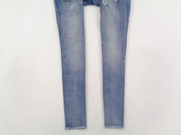 36-38 MY HALYS JEANSY SKINNY ZDOBIENIA DZIURY W52