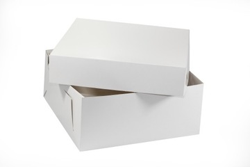 PUDEŁKO NA TORT CIASTO 24x24x15 KARTON BIAŁE 5szt