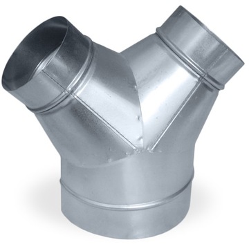 Trójnik 125/100 Y ocynk flex TERMOFLEX kominek