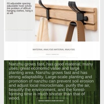 Вешалка для одежды настенная - 5 крючков