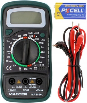 Цифровой мультиметр MAS830L, резиновый корпус