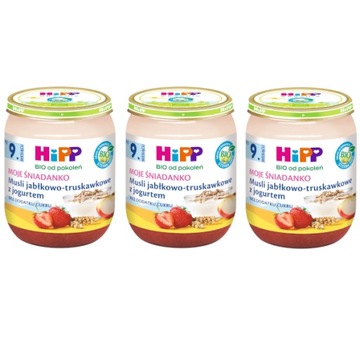 HiPP BIO Moje Śniad. Musli jabł.-trus.z jog.3x160g