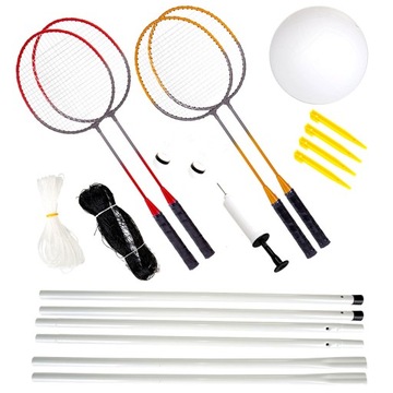 ZESTAW DO GRY badminton Duże RAKIETKI PALETKI