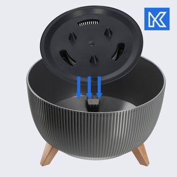 ЦВЕТОЧНЫЙ ГОРШОК 40см ВСТАВКА В КРЫШКУ ЧАШИ