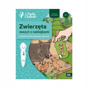 CZYTAJ Z ALBIKIEM - ZWIERZĘTA- ZESZYT Z INTERAKTYWNYMI MÓWIĄCYMI NAKLEJKAMI