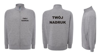 GRUBA BLUZA ROZPINANA Z TWOIM NADRUKIEM LOGO HIT