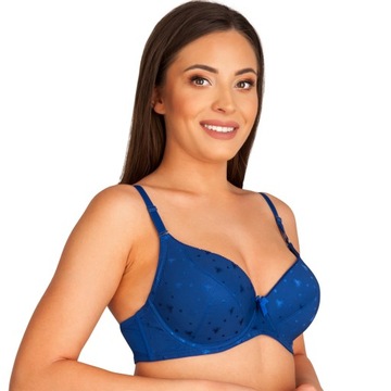 Бюстгальтер LINAISE С УЗОРОМ темно-синий 80С