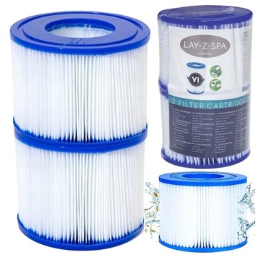 2 SZTUKI FILTRÓW Typu VI DO POMPY Lay-Z Spa BESTWAY 60311 FILTR PAPIEROWY