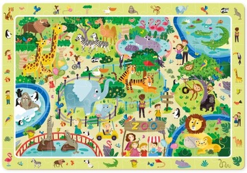 Puzzle Obserwacyjne W ZOO 80 Elementów DOP300259 Dodo