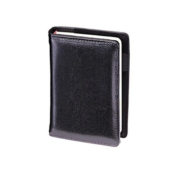 Kalendarz dzienny czarny A6 z wymiennym wkładem 38B 10x15,5cm