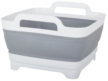 СКЛАДНАЯ СИЛИКОНОВАЯ ЧАШКА С ПРОБКОЙ, РУЧКА 8 Л, СКЛАДНАЯ КОРЗИНКА ДЛЯ БЕЛЬЯ