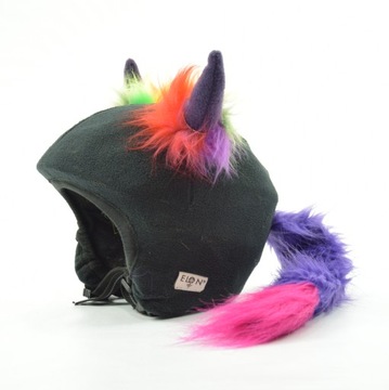 Чехол, украшение на шлем - Шапка с рогами быка.