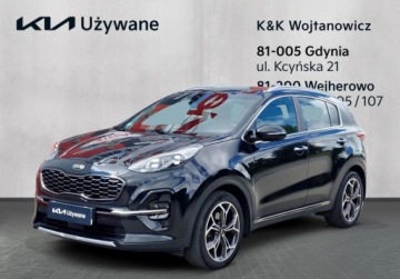 Kia Sportage IV SUV Facelifting 1.6 T-GDI 177KM 2020 Kia Sportage T-GDI DCT, GT Line MAX, I wl., Serwis ASO, VAT 23 1.6