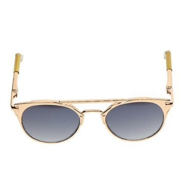 Cat Eye Metal Frame Sunglasses for 1/6 Gray Lens