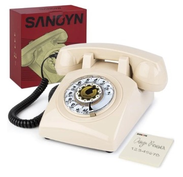 Telefon przewodowy retro lata '60-'70