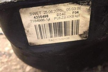 NÁDRŽ PALIVA BMW 7 (F01, F02) 7184986 2.99L DIESEL 180KW 2010