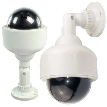 Atrapa kamery KULA monitoring ochrona biała prewen