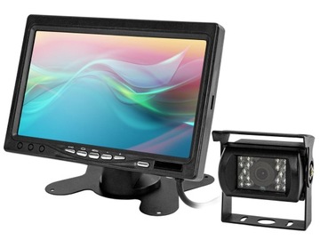 MONITOR DO SAMOCHODU 7 CALI KAMERA COFANIA ZESTAW
