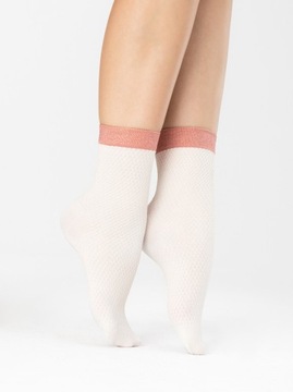 Fiore BISCUITT 60 den skarpetki z mikrofibry PINK