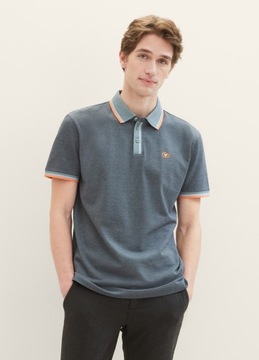 Tom Tailor Basic Polo Shirt - Navy Grey Mint Twoto