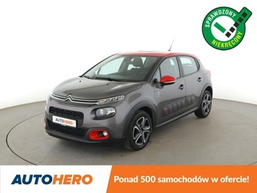 Citroen C3 III Hatchback 1.2 PureTech 82KM 2019 Citroen C3 Niski przebieg Navi Czujniki parkowania
