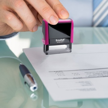 TRODAT STAMP 4911 ДЛЯ 4-СТРООЧНОГО ДИЗАЙНА КОРПОРАТИВНОГО ЛИЧНОГО ОФИСА + ЛАСТИК