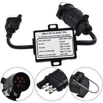 modul HAKA ADAPTER PRZEJSCIOWKA USA 4 PIN do EU 7 PIN KABEL EUROPA Adapter, Stecker