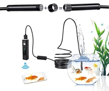 ЭНДОСКОПИЧЕСКАЯ КАМЕРА ДЛЯ КОНТРОЛЯ ДЛЯ МАСТЕРСКОЙ ТЕЛЕФОН ПК 3В1 ANDROID iOS Wi-Fi