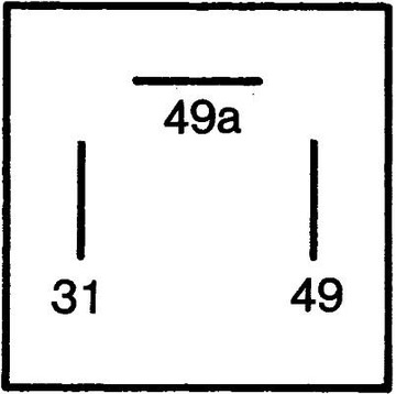 HELLA 4DB 003 750-711 RELÉ SMĚROVKA