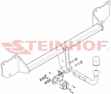 NOVÝ ZAŘÍZENÍ(HÁK) TÁŽNÝ DO MINI COOPER COUNTRYMAN R60 5 DRZ. 2010-05.2014