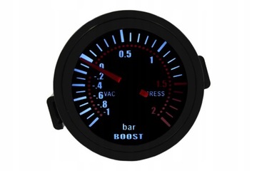 ИНДИКАТОР ЧАСОВ BOOST TURBO BOOST PRESSURE 52MM С ПОДСВЕТКОЙ СВЕТОДИОД 2BAR