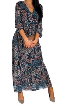 Suknia Sukienka MAXI Produkt Włoski (r.38/M)