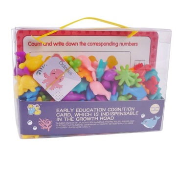 Монтессори Сортировка Обучение Счет Логическое Мышление Карты Игра Головоломка