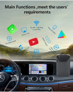 Беспроводной Android Auto Carplay AI Box Screen Cast