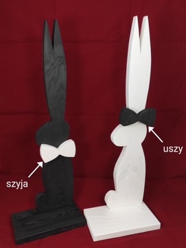 ZAJĄC ZAJĄCZEK 57CM WIELKANOCNY KRÓLIK DREWNIANY DEKORACJA DO DOMU FIGURKA