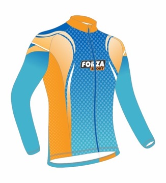 BLUZA KOLARSKA JESIEŃ ZIMA FORZA SPORT DOTS L
