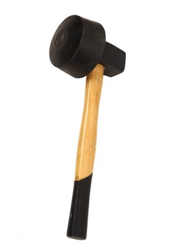MŁOTEK BRUKARSKI MDGROUP 1,25 KG Z OKRĄGŁĄ GUMĄ