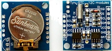 Moduł zegar czasu rzeczywistego RTC DS1307 BATERIA