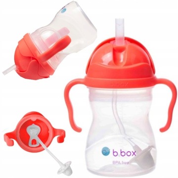 B.BOX BBOX INNOWACYJNY KUBEK BIDON Z OBCIĄŻONĄ SŁOMKĄ ARBUZOWY BB00510