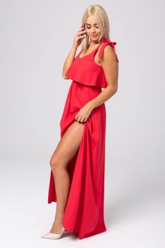 длинное малиновое платье для беременных 36