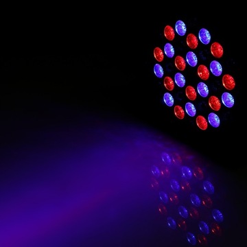 ЦВЕТНАЯ ЛАМПА СТРОБОСКОП ЛАЗЕРНАЯ 36LED DISCO RGB