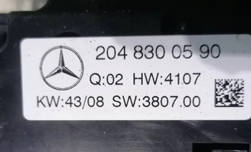 MERCEDES W204 07- PANEL KLIMATIZACE A2048300590