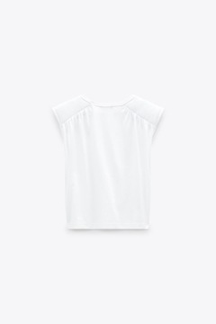 ZARA_БЕЛАЯ ХЛОПКОВАЯ ФУТБОЛКА 4174628