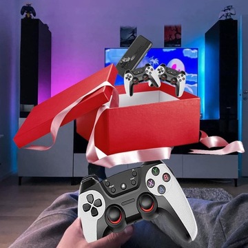 БЕСПРОВОДНАЯ ИГРОВАЯ ПРИСТАВКА ДЛЯ ТЕЛЕВИЗОРА В Стиле Ретро 4K ИГРОВАЯ КОНСОЛЬ + 2 ПАНЕЛЬ + 30 000 ИГР