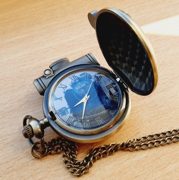 Nowy zegarek kieszonkowy - busola parowóz D51 - unikat !