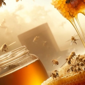 Прочный рекламный баннер для продажи меда, реклама меда 100х100см, брезент