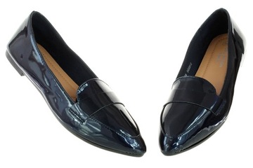 Mokasyny damskie eleganckie lakierki buty damskie 6361 roz. 39