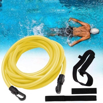 РЕГУЛИРУЕМЫЙ ПОЯС ДЛЯ ПЛАВАНИЯ 4М ДЛЯ ТРЕНИРОВОК С СОПРОТИВЛЕНИЕМ